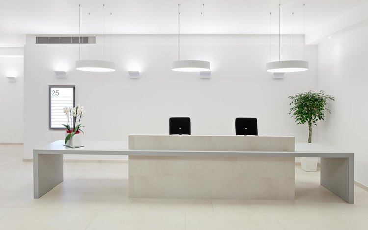 Corian is a stylish alternative for your office Reception Desks